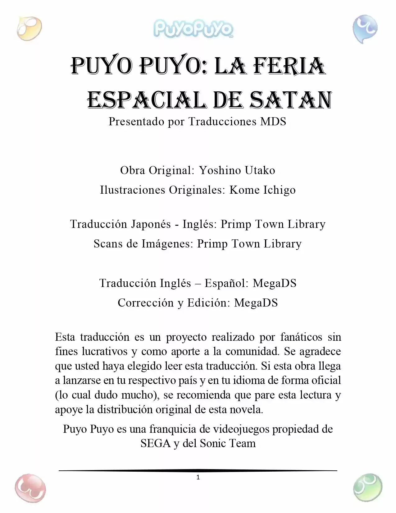 Puyo Puyo: La Feria Espacial De Satan (Novela) - Capítulo 8 - Página 2 - LectorTMOo