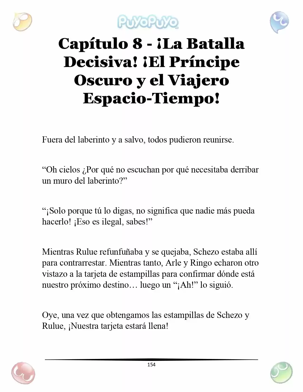 Puyo Puyo: La Feria Espacial De Satan (Novela) - Capítulo 8 - Página 3 - LectorTMOo
