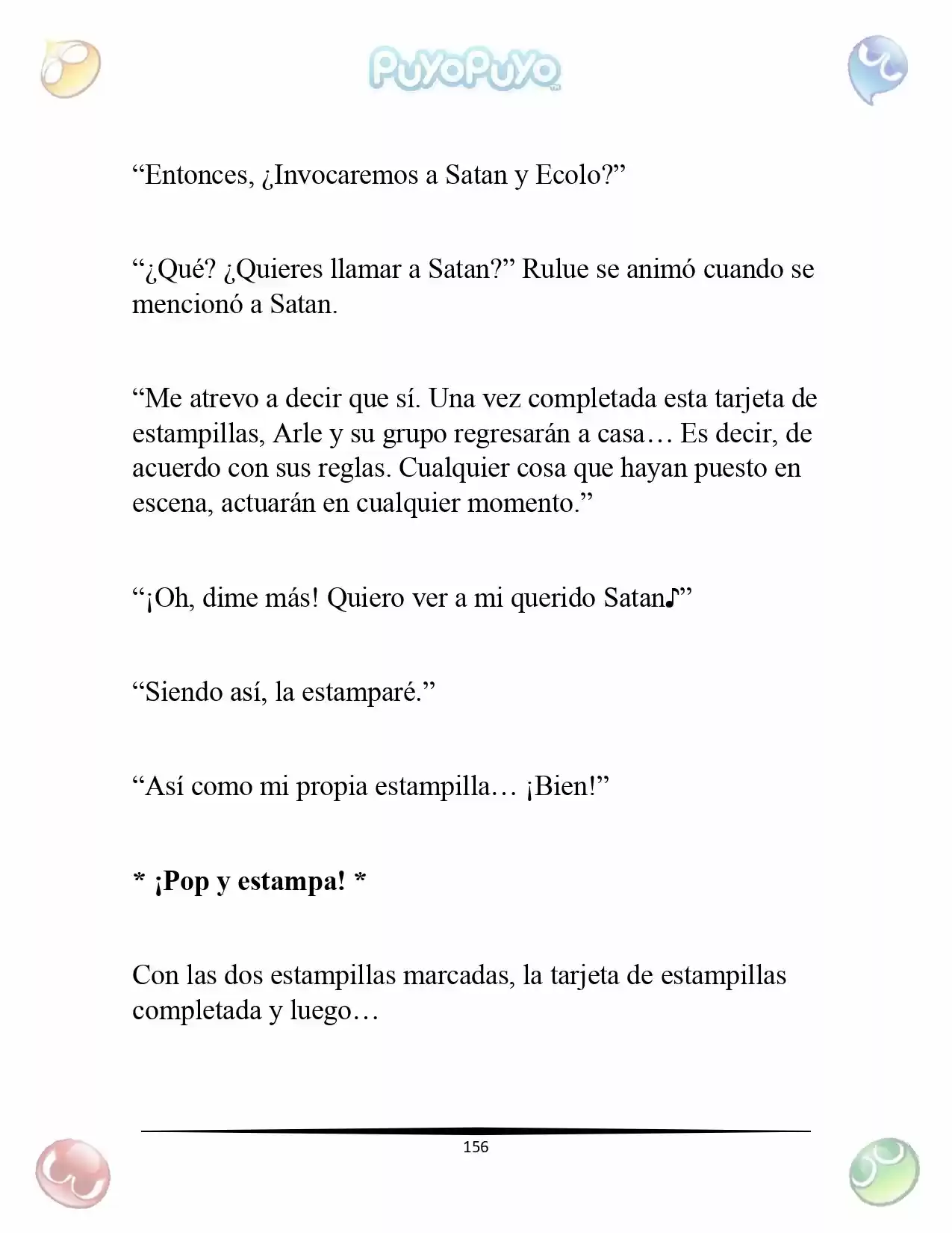 Puyo Puyo: La Feria Espacial De Satan (Novela) - Capítulo 8 - Página 5 - LectorTMOo