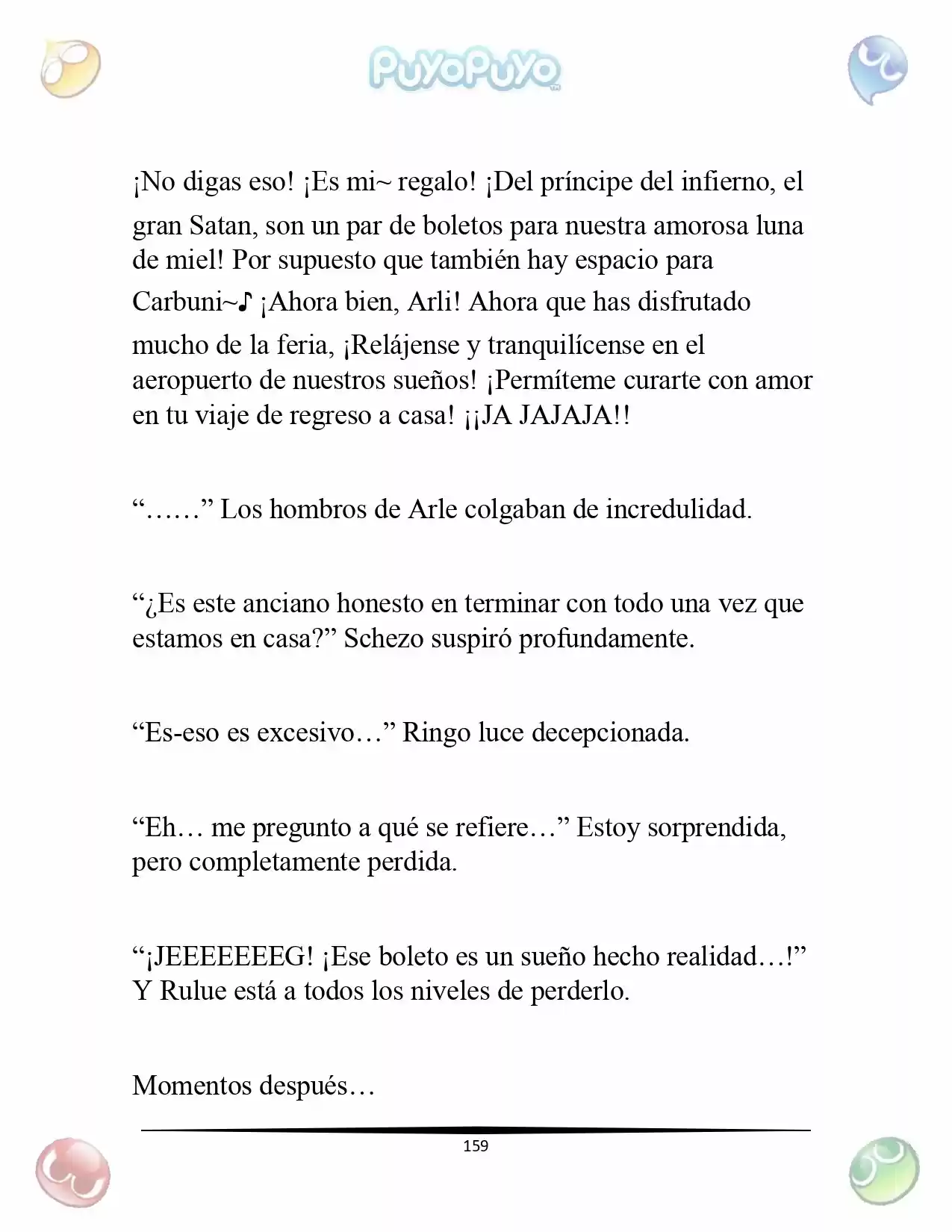 Puyo Puyo: La Feria Espacial De Satan (Novela) - Capítulo 8 - Página 8 - LectorTMOo