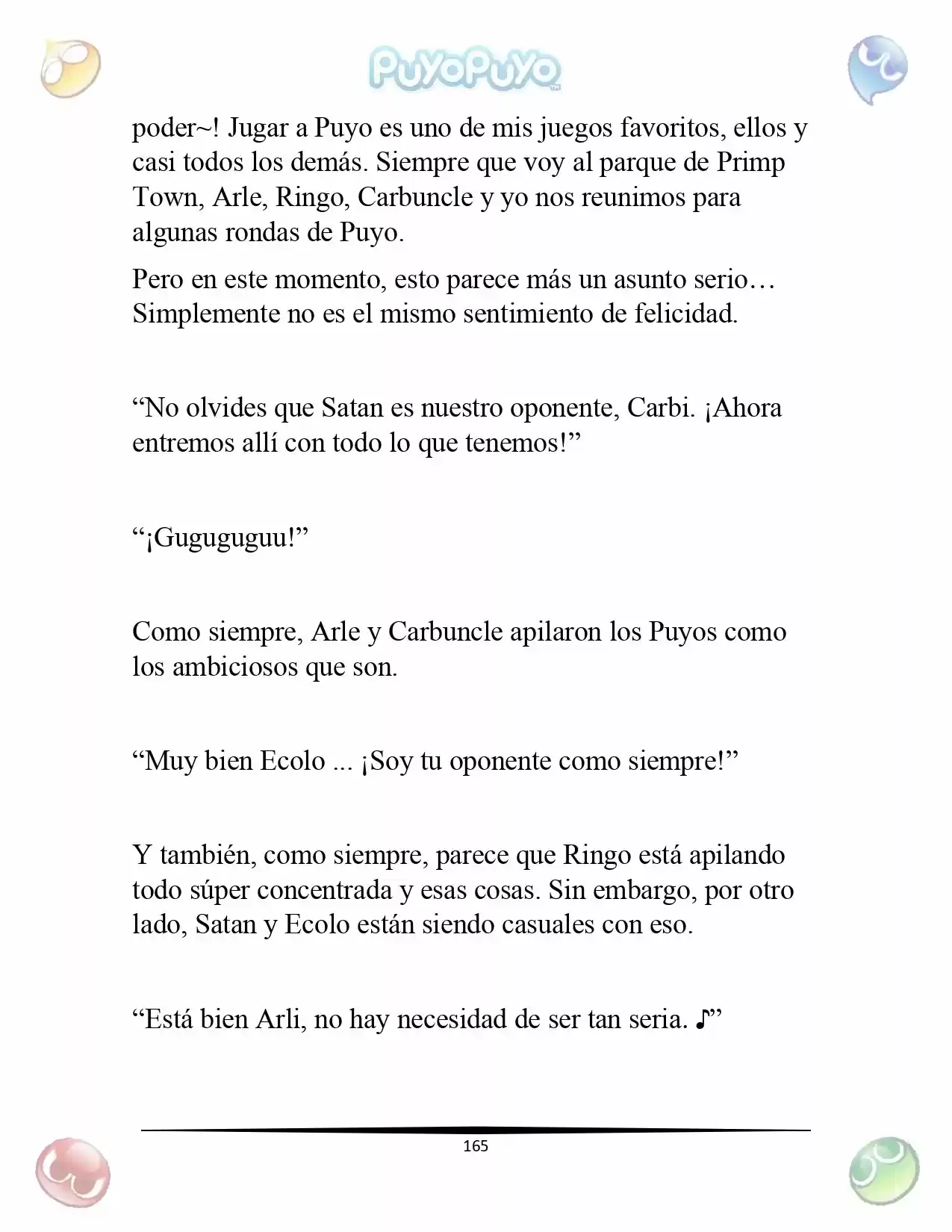 Puyo Puyo: La Feria Espacial De Satan (Novela) - Capítulo 8 - Página 14 - LectorTMOo