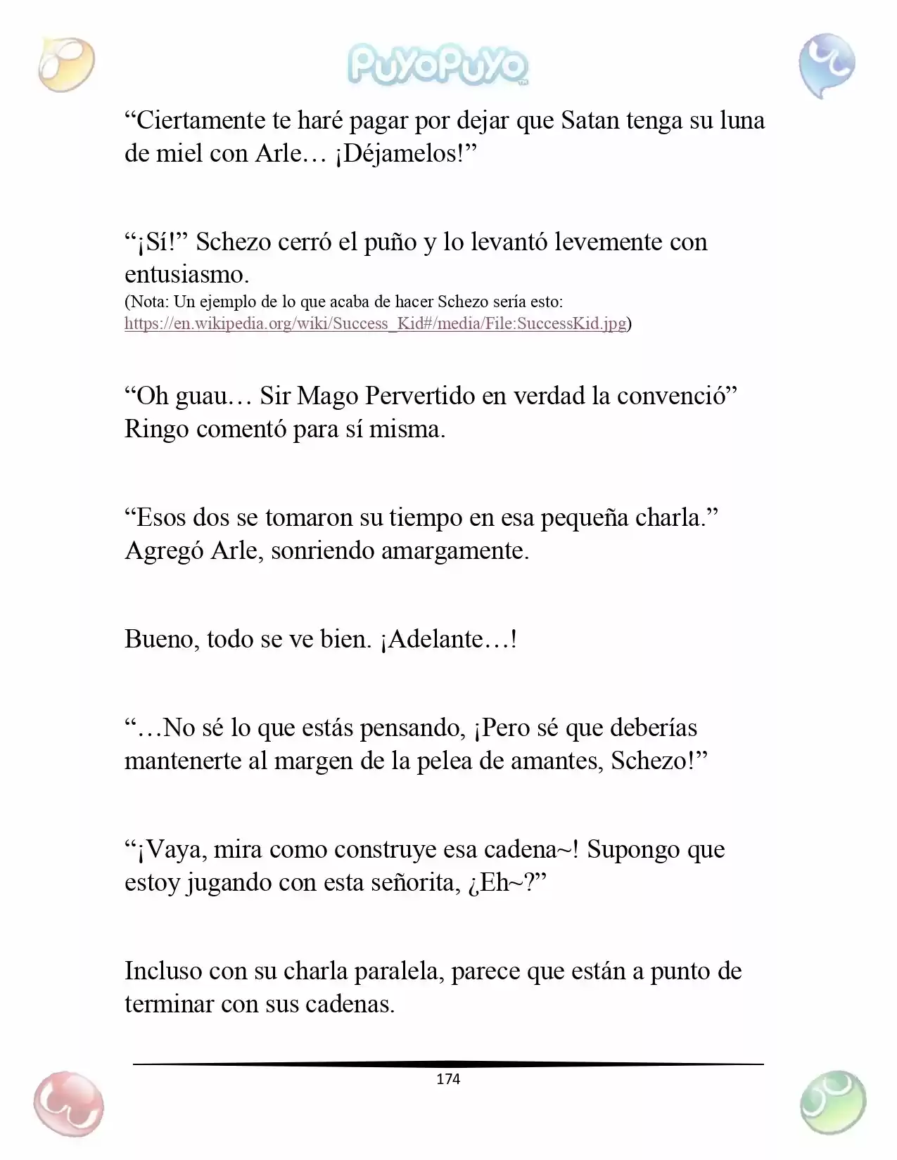 Puyo Puyo: La Feria Espacial De Satan (Novela) - Capítulo 8 - Página 23 - LectorTMOo