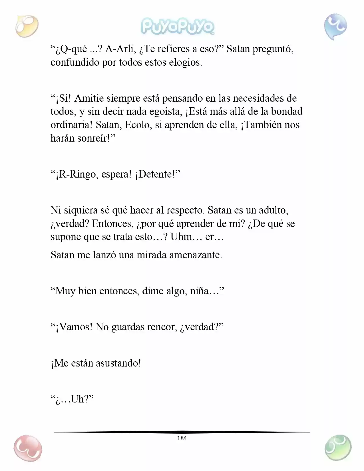 Puyo Puyo: La Feria Espacial De Satan (Novela) - Capítulo 9 - Página 6 - LectorTMOo