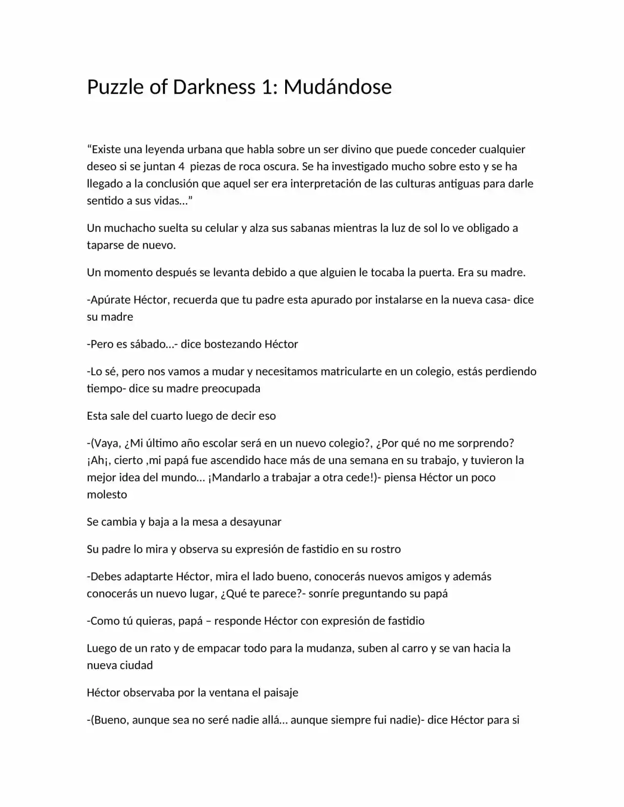 Puzzle Of Darkness (Novela) - Capítulo 1 - Página 4 - LectorTMOo