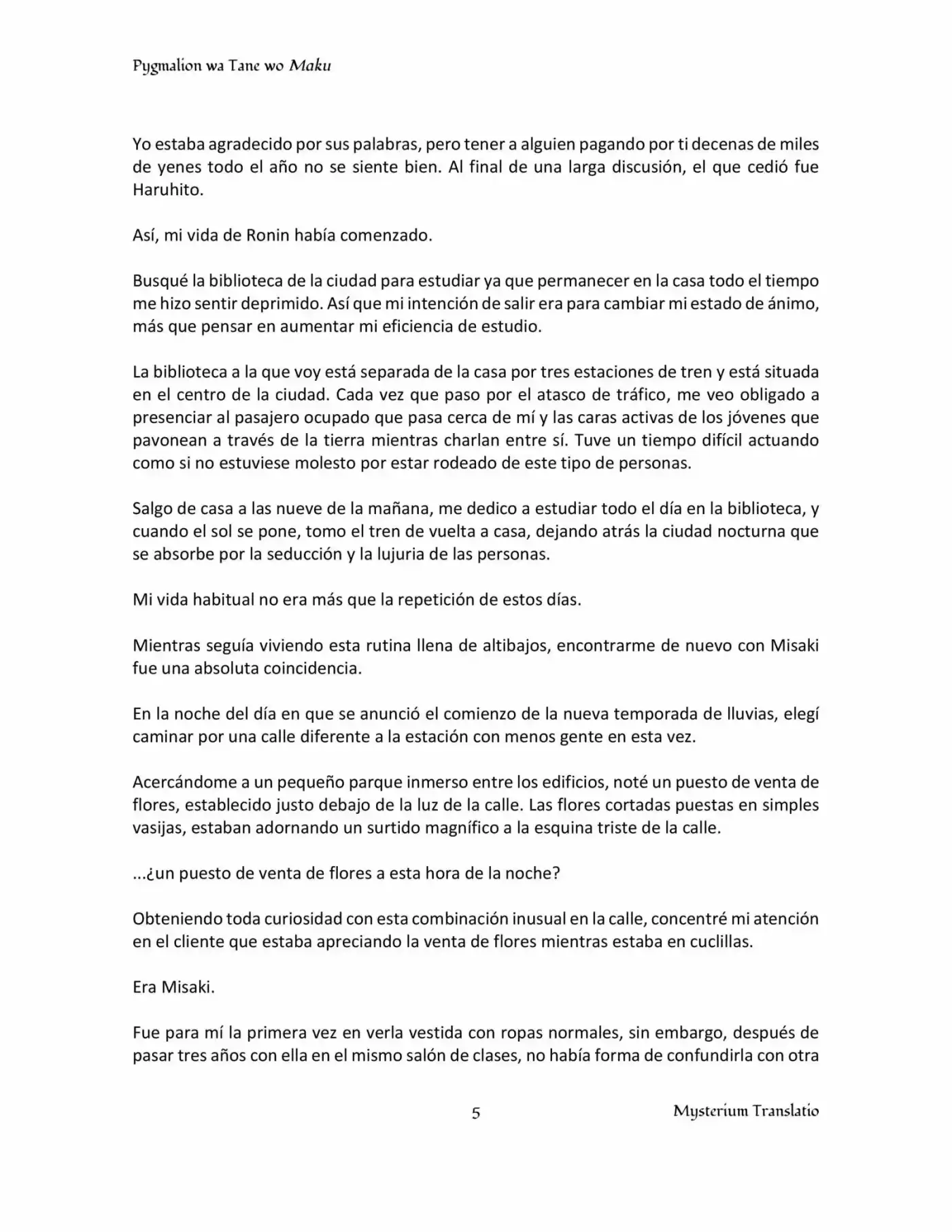 Pygmalion - Capítulo 1 - Página 5 - LectorTMOo