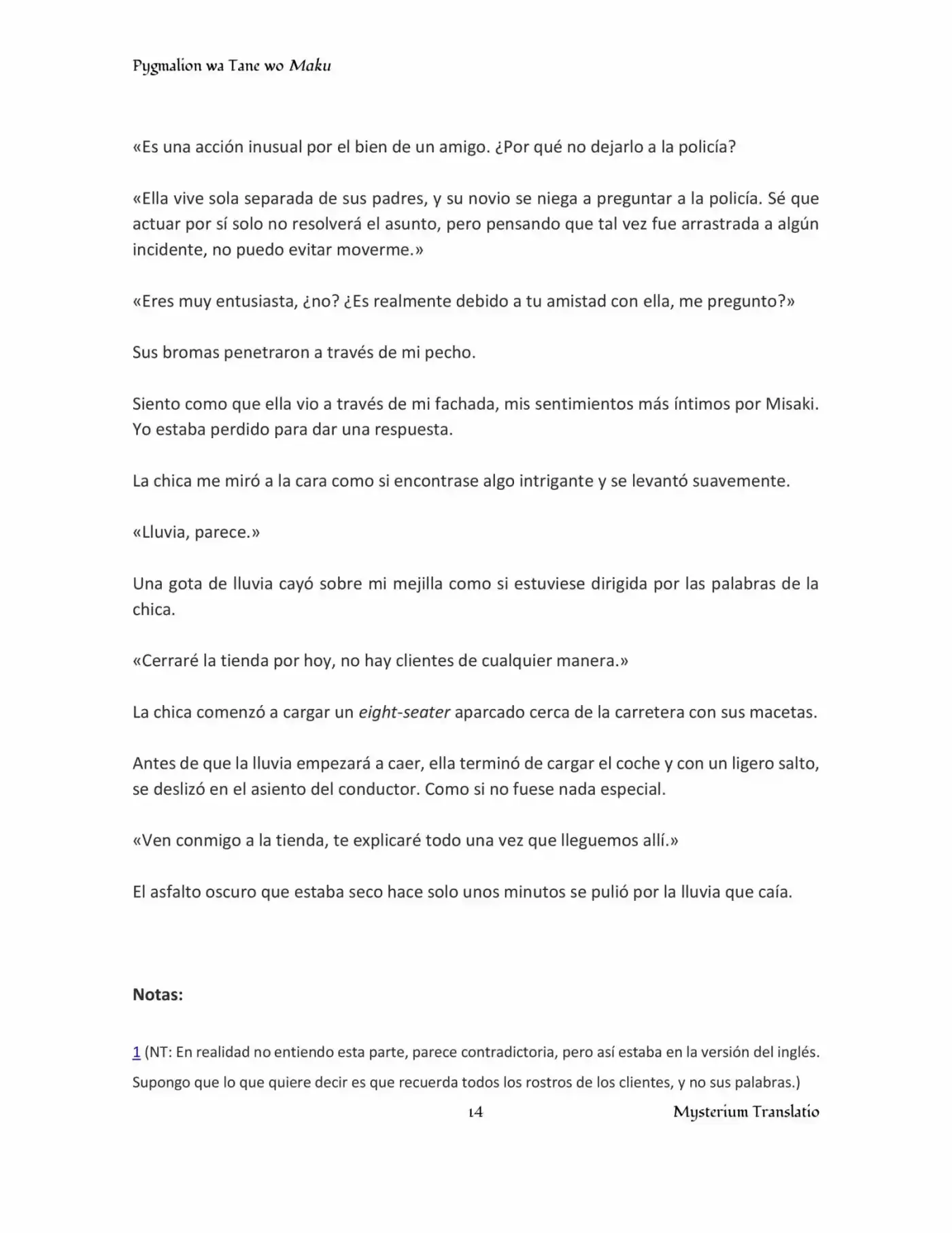 Pygmalion - Capítulo 2 - Página 14 - LectorTMOo