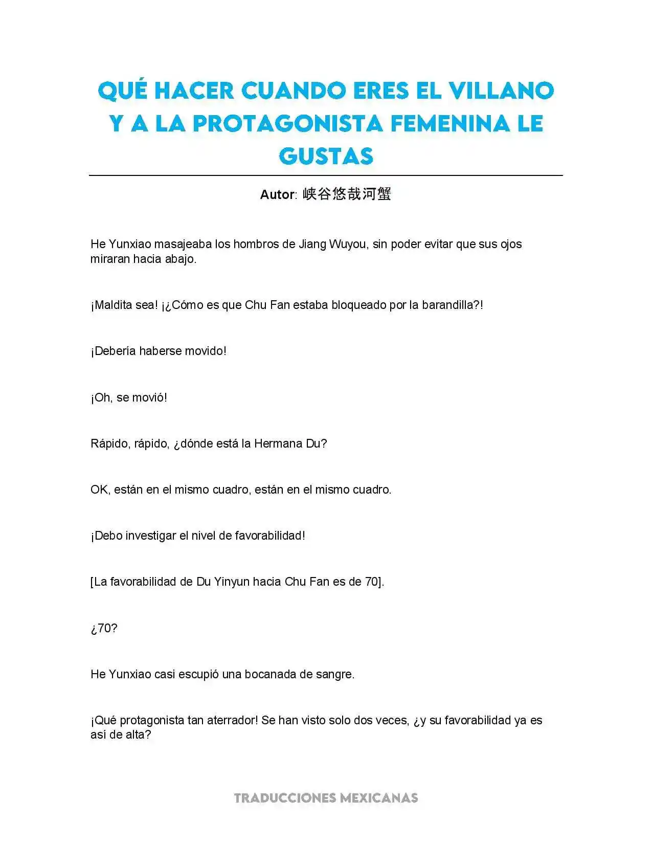 Qué Hacer Cuando Eres El Villano Y A La Protagonista Femenina Le Gustas (Novela) - Capítulo 6 - Página 1 - LectorTMOo