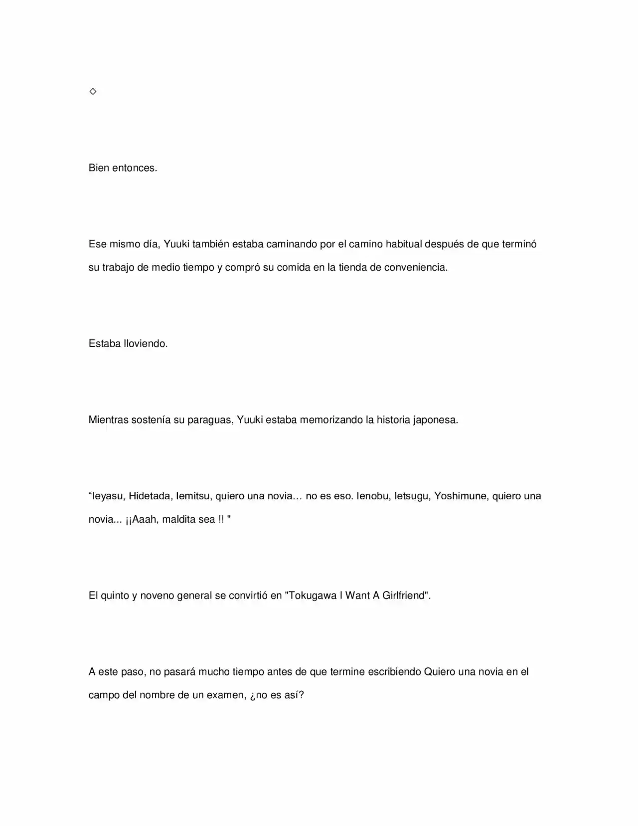 ¿Qué Pasa Si Salvaste A Una Chica Que Estaba A Punto De Saltar? (NL) (Novela) - Capítulo  - Página 7 - LectorTMOo