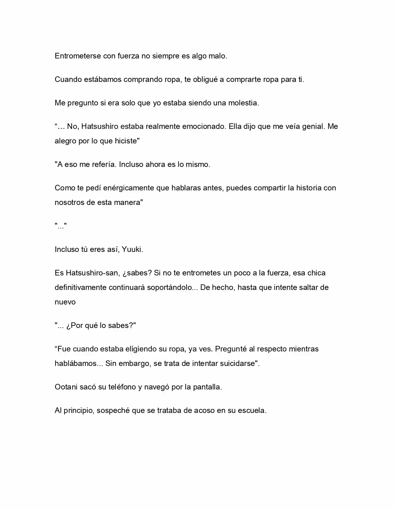 ¿Qué Pasa Si Salvaste A Una Chica Que Estaba A Punto De Saltar? (NL) (Novela) - Capítulo 7 - Página 26 - LectorTMOo
