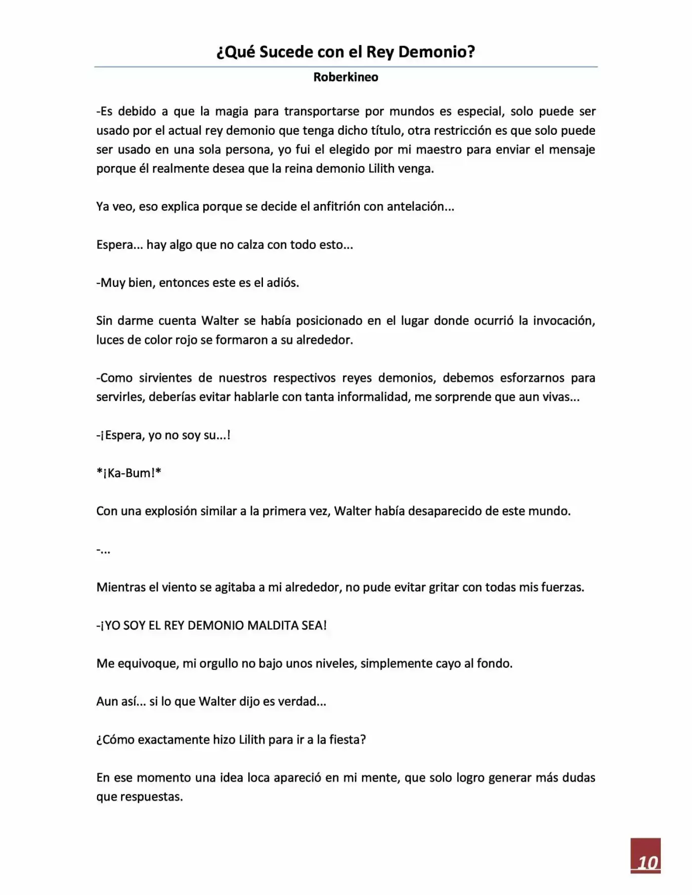 ¿Qué Sucede Con El Rey Demonio?(Novela) - Capítulo 3 - Página 10 - LectorTMOo