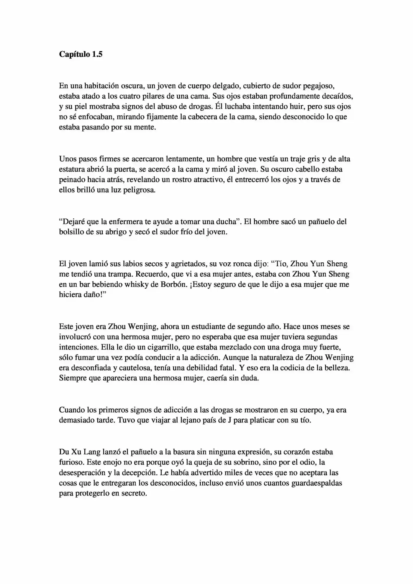 Quickly Wear The Face Of The Devil (Novela) - Capítulo 1.5 - Página 1 - LectorTMOo