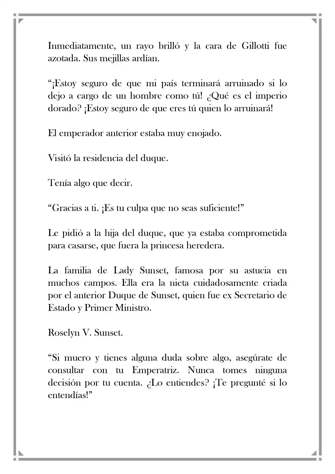 Quien Robo A La Emperatriz (Novela) - Capítulo 27 - Página 8 - LectorTMOo