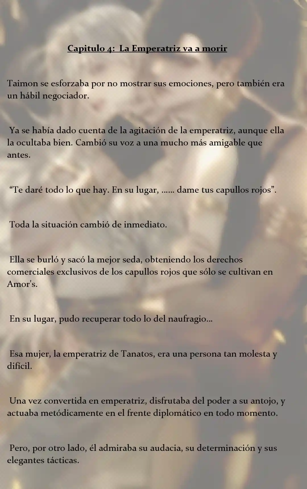 Quien Robo A La Emperatriz (Novela) - Capítulo 4 - Página 5 - LectorTMOo