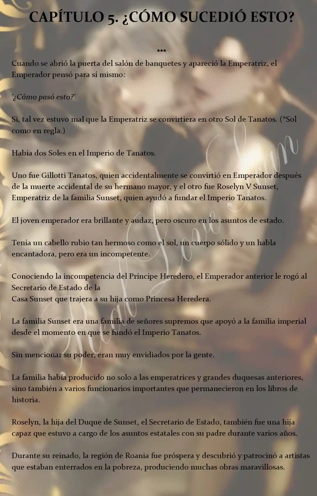 Quien Robo A La Emperatriz (Novela) - Capítulo 5 - Página 5 - LectorTMOo