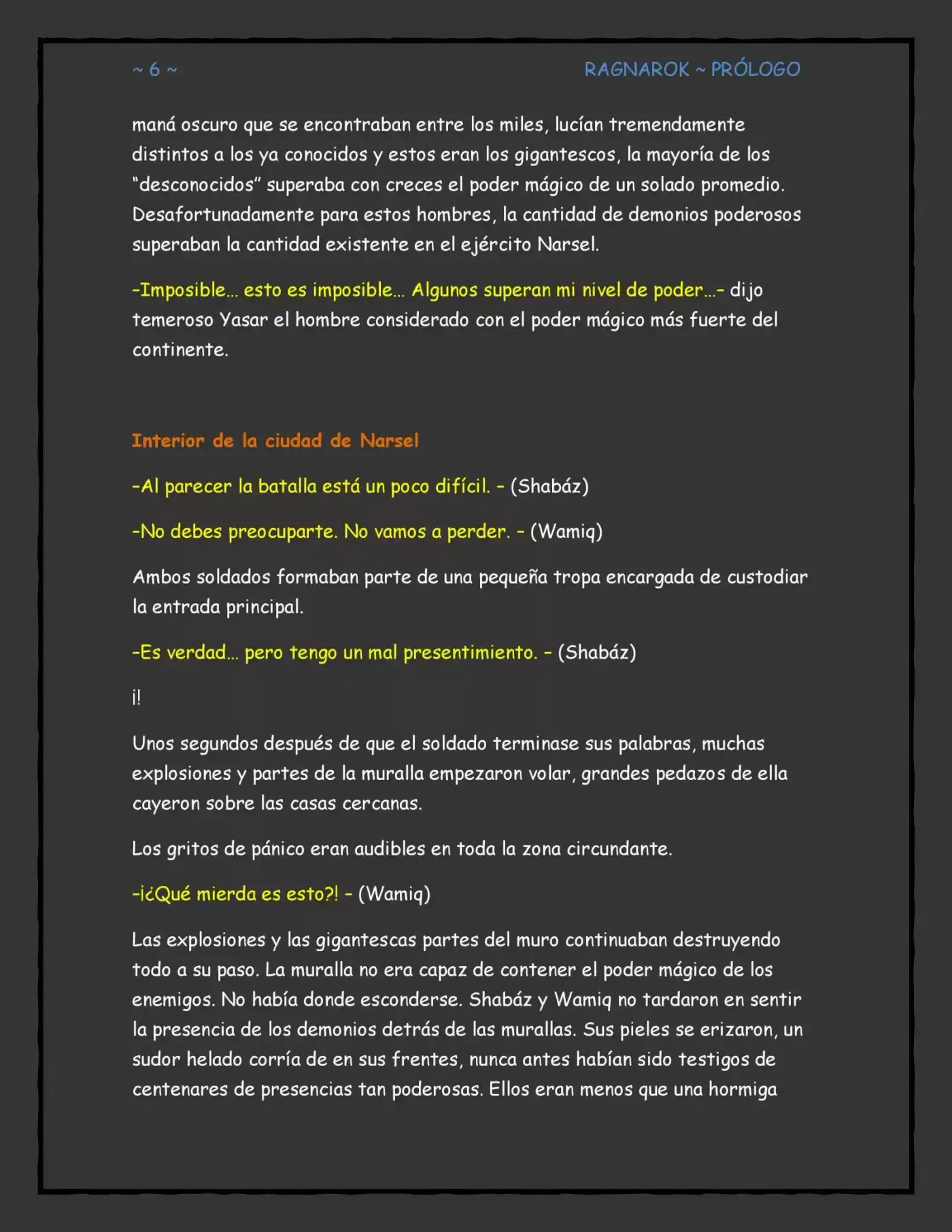 Ragnarok, El Destino De Los Dioses (Novela) - Capítulo - Página 6 - LectorTMOo