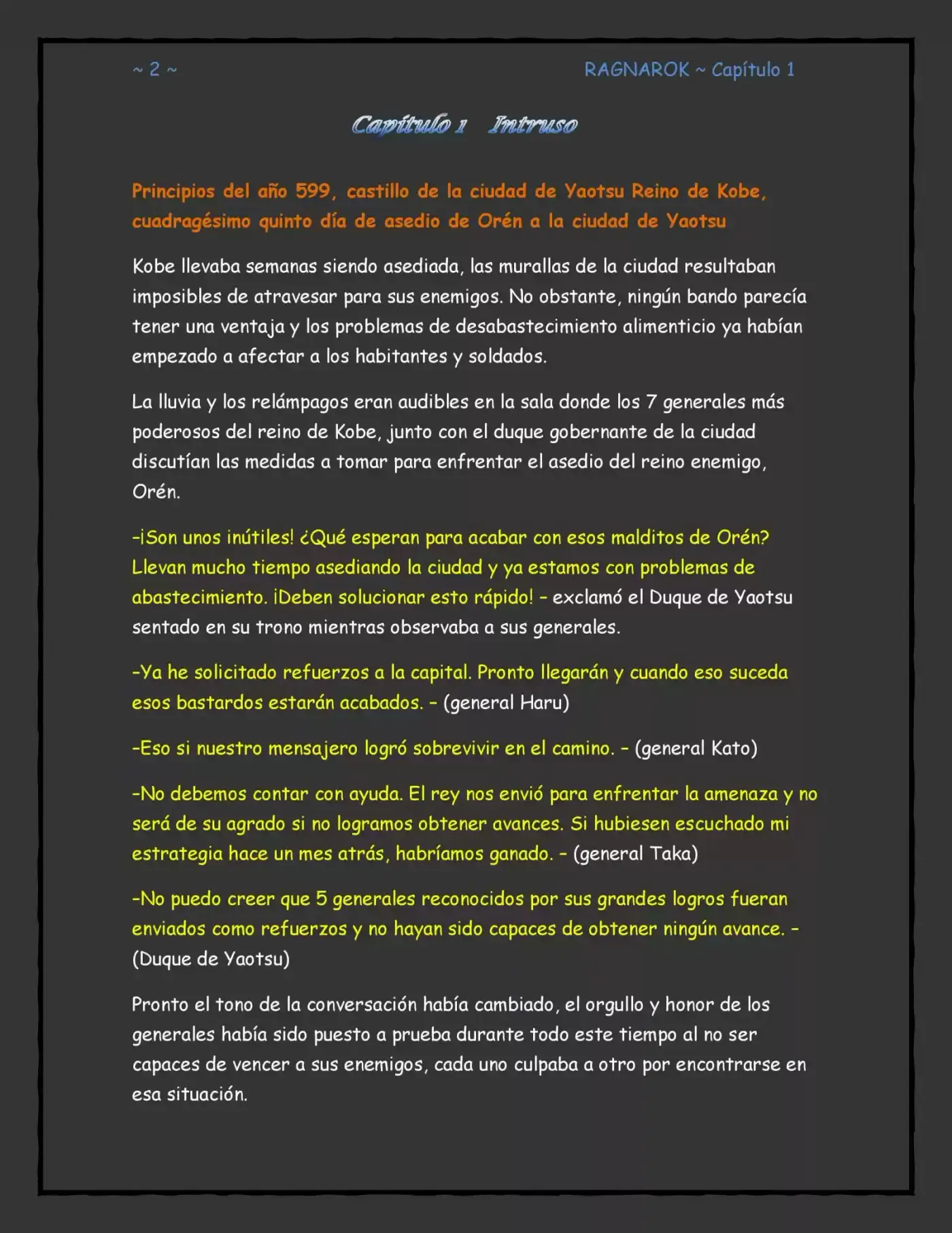 Ragnarok, El Destino De Los Dioses (Novela) - Capítulo 1 - Página 2 - LectorTMOo