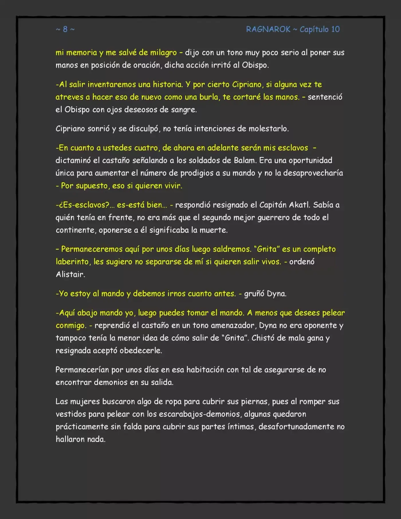 Ragnarok, El Destino De Los Dioses (Novela) - Capítulo 10 - Página 8 - LectorTMOo