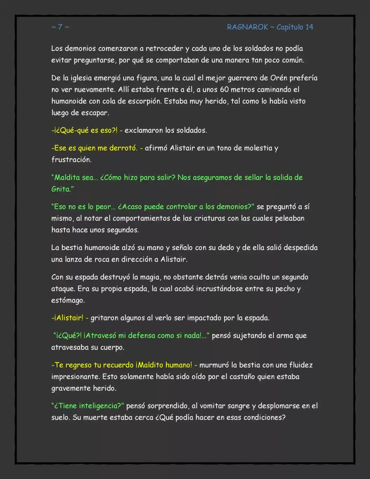 Ragnarok, El Destino De Los Dioses (Novela) - Capítulo 14 - Página 7 - LectorTMOo