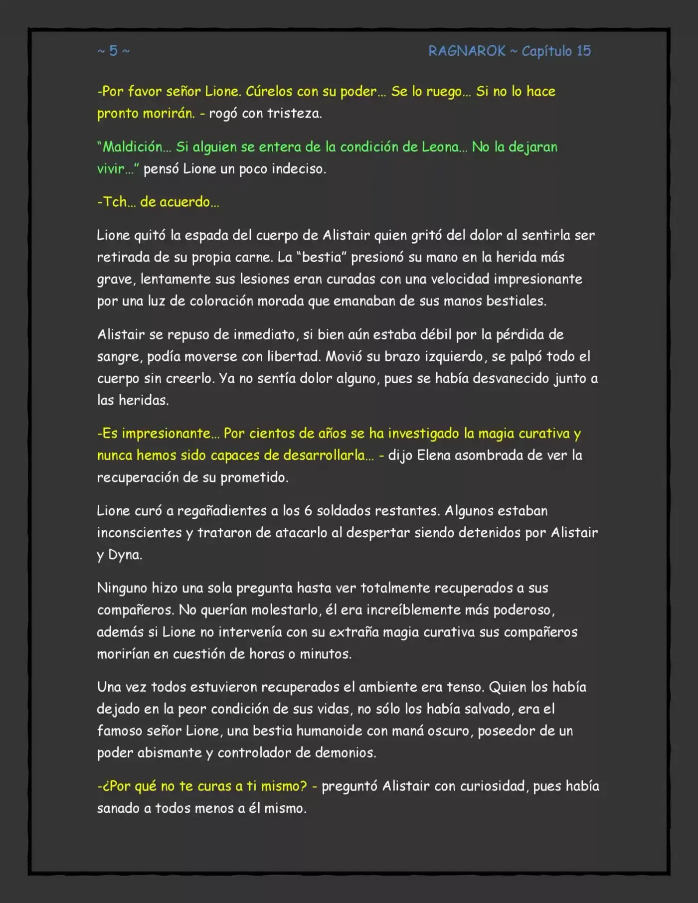 Ragnarok, El Destino De Los Dioses (Novela) - Capítulo 15 - Página 5 - LectorTMOo