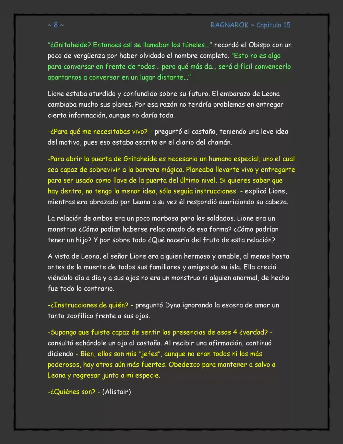 Ragnarok, El Destino De Los Dioses (Novela) - Capítulo 15 - Página 8 - LectorTMOo