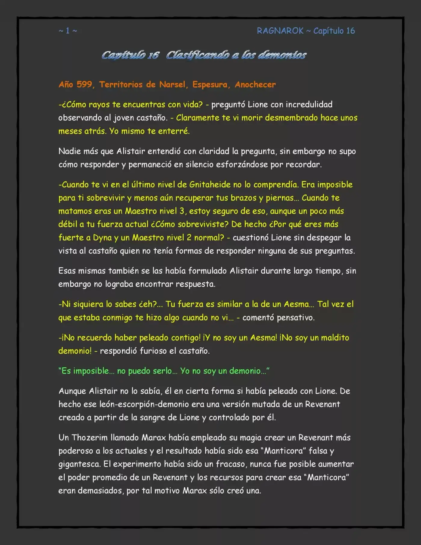 Ragnarok, El Destino De Los Dioses (Novela) - Capítulo 16 - Página 1 - LectorTMOo