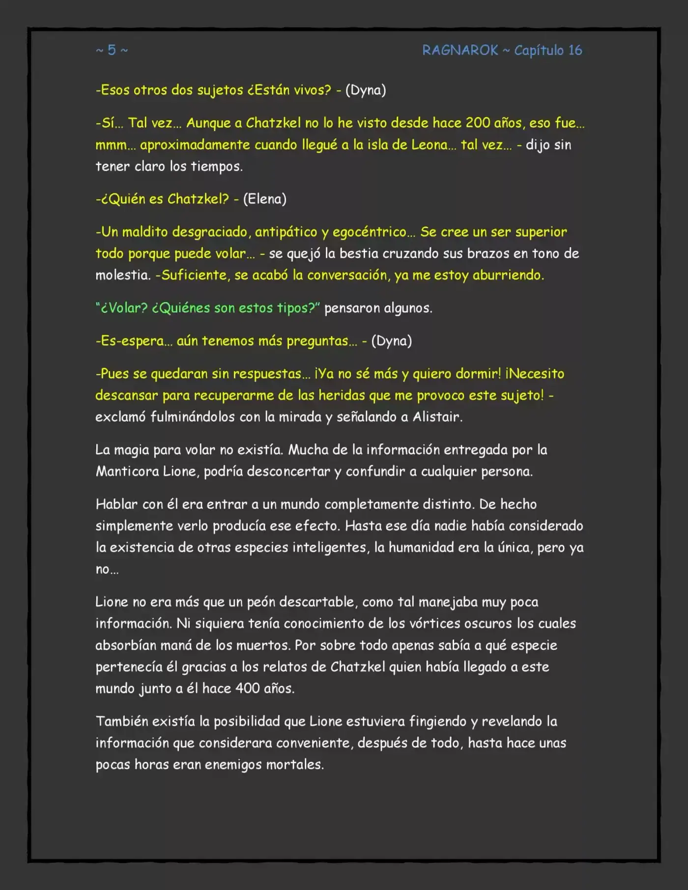 Ragnarok, El Destino De Los Dioses (Novela) - Capítulo 16 - Página 5 - LectorTMOo