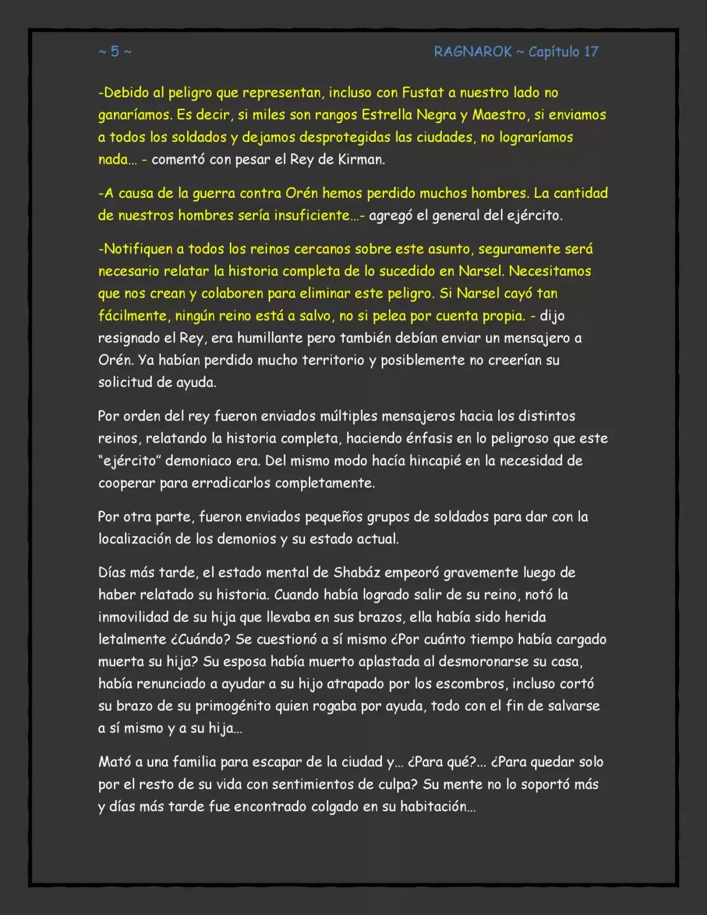 Ragnarok, El Destino De Los Dioses (Novela) - Capítulo 17 - Página 5 - LectorTMOo