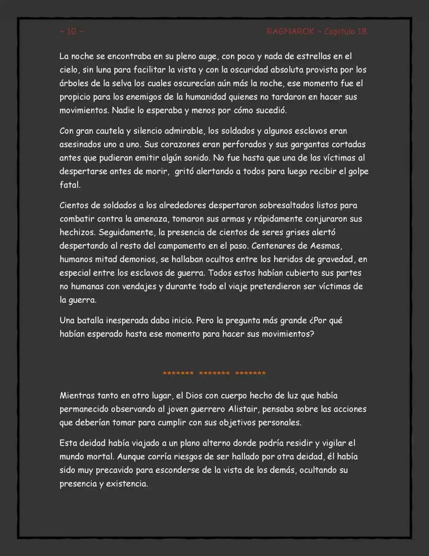 Ragnarok, El Destino De Los Dioses (Novela) - Capítulo 18 - Página 10 - LectorTMOo