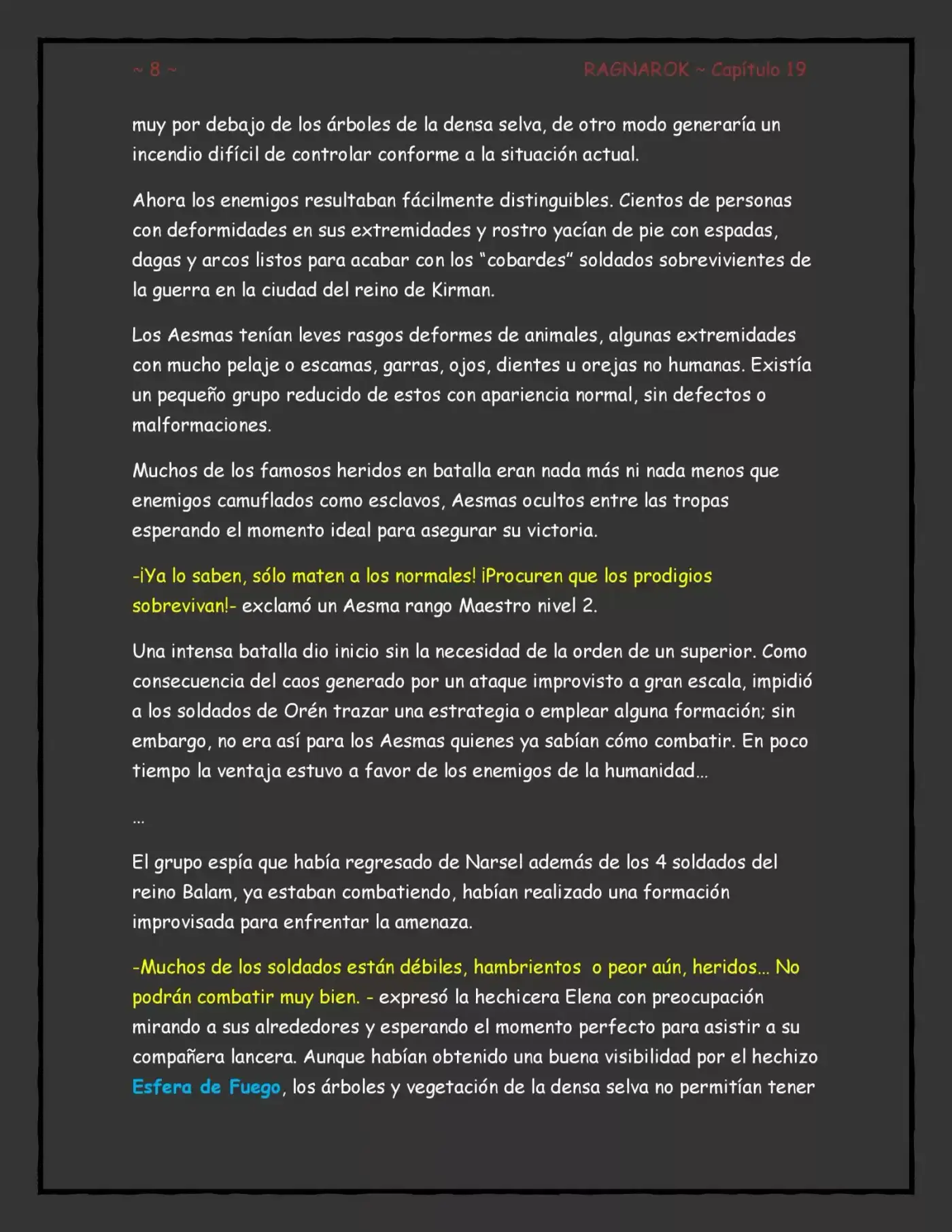 Ragnarok, El Destino De Los Dioses (Novela) - Capítulo 19 - Página 8 - LectorTMOo