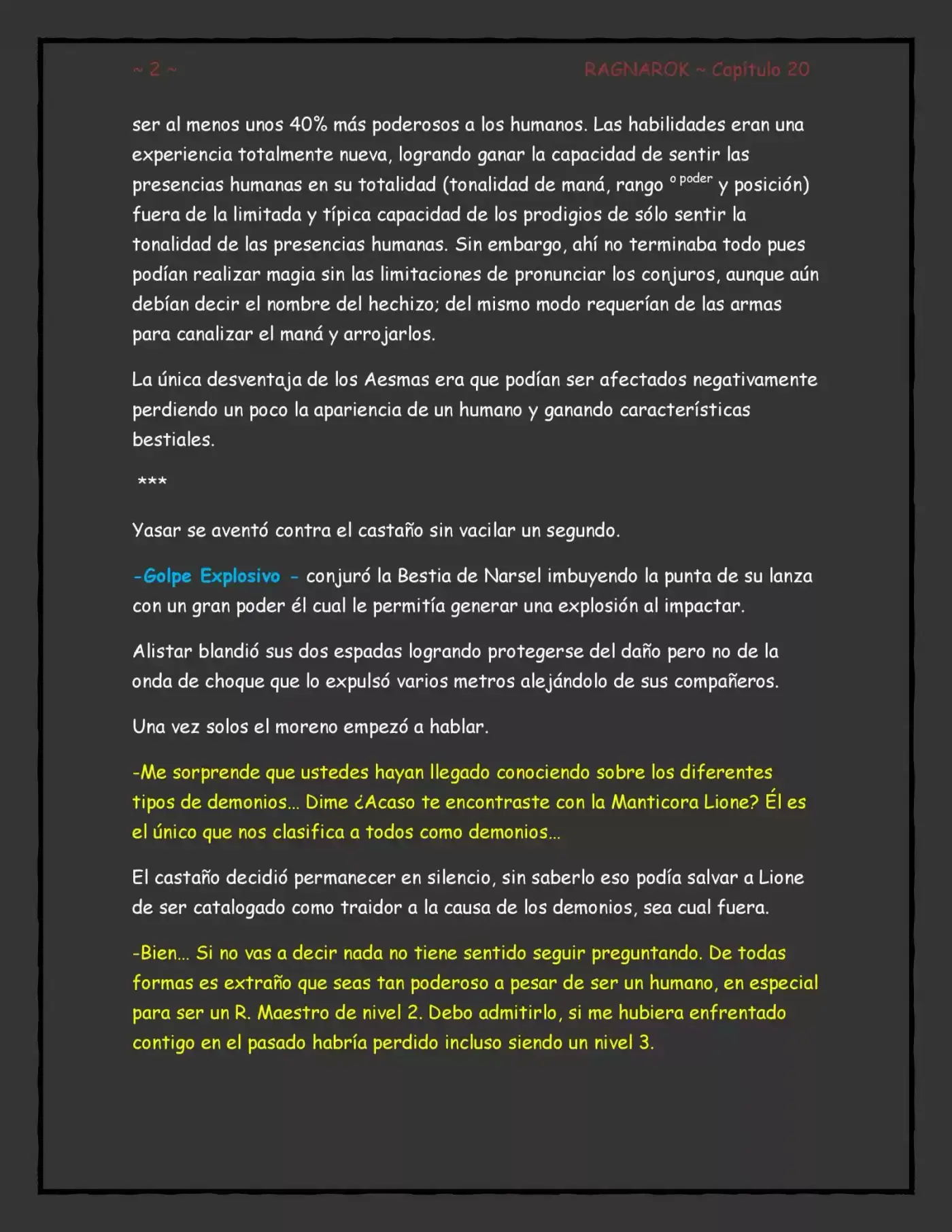 Ragnarok, El Destino De Los Dioses (Novela) - Capítulo 20 - Página 2 - LectorTMOo