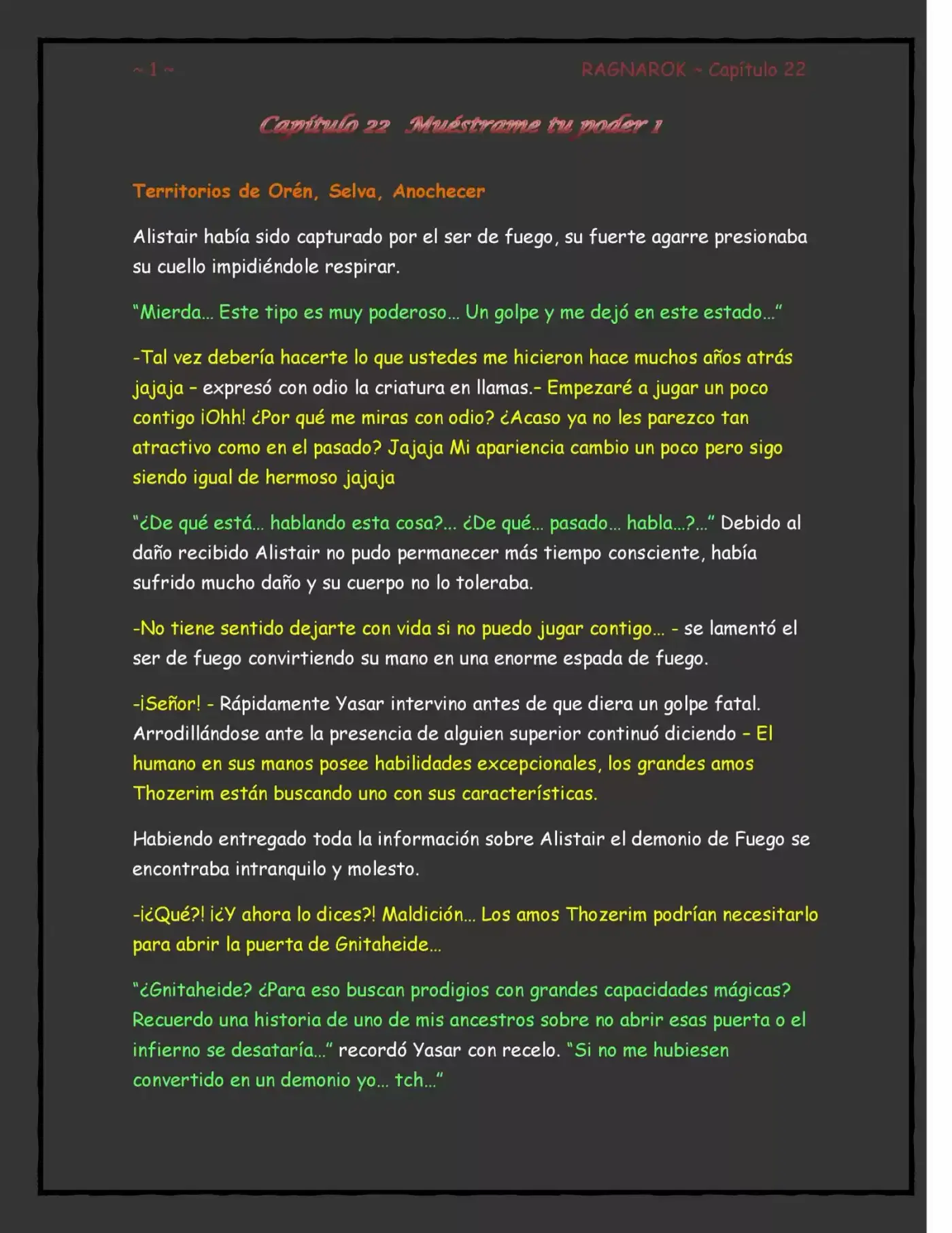 Ragnarok, El Destino De Los Dioses (Novela) - Capítulo 22 - Página 1 - LectorTMOo