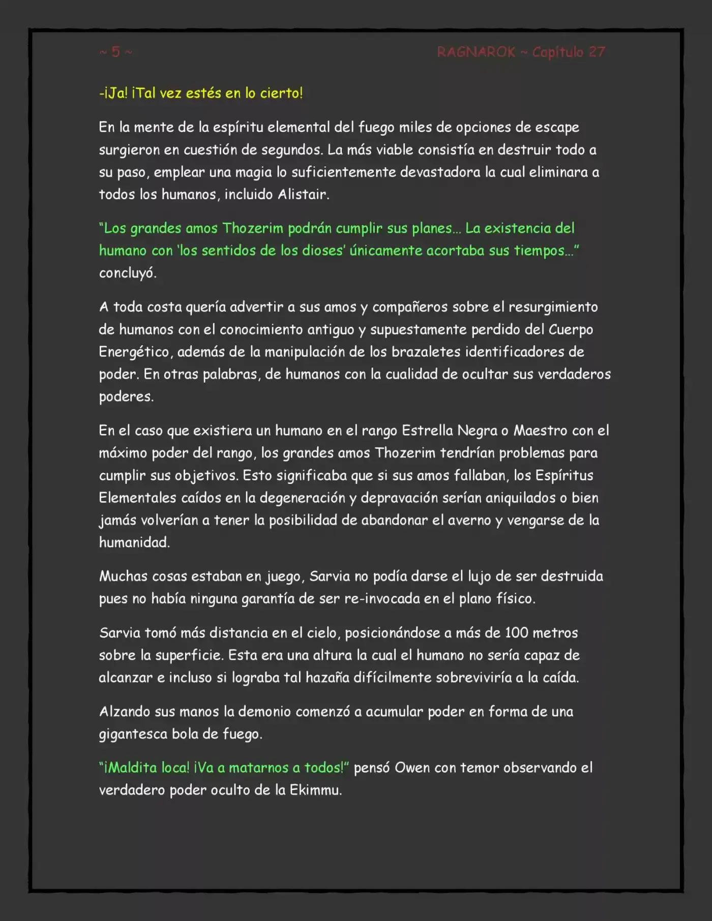 Ragnarok, El Destino De Los Dioses (Novela) - Capítulo 27 - Página 5 - LectorTMOo