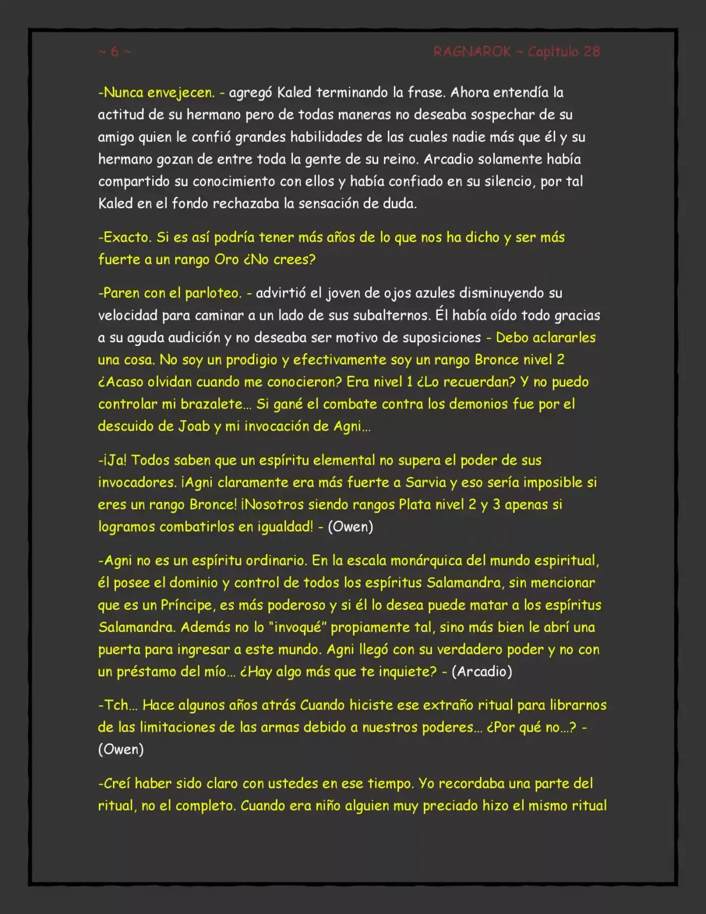 Ragnarok, El Destino De Los Dioses (Novela) - Capítulo 28 - Página 6 - LectorTMOo