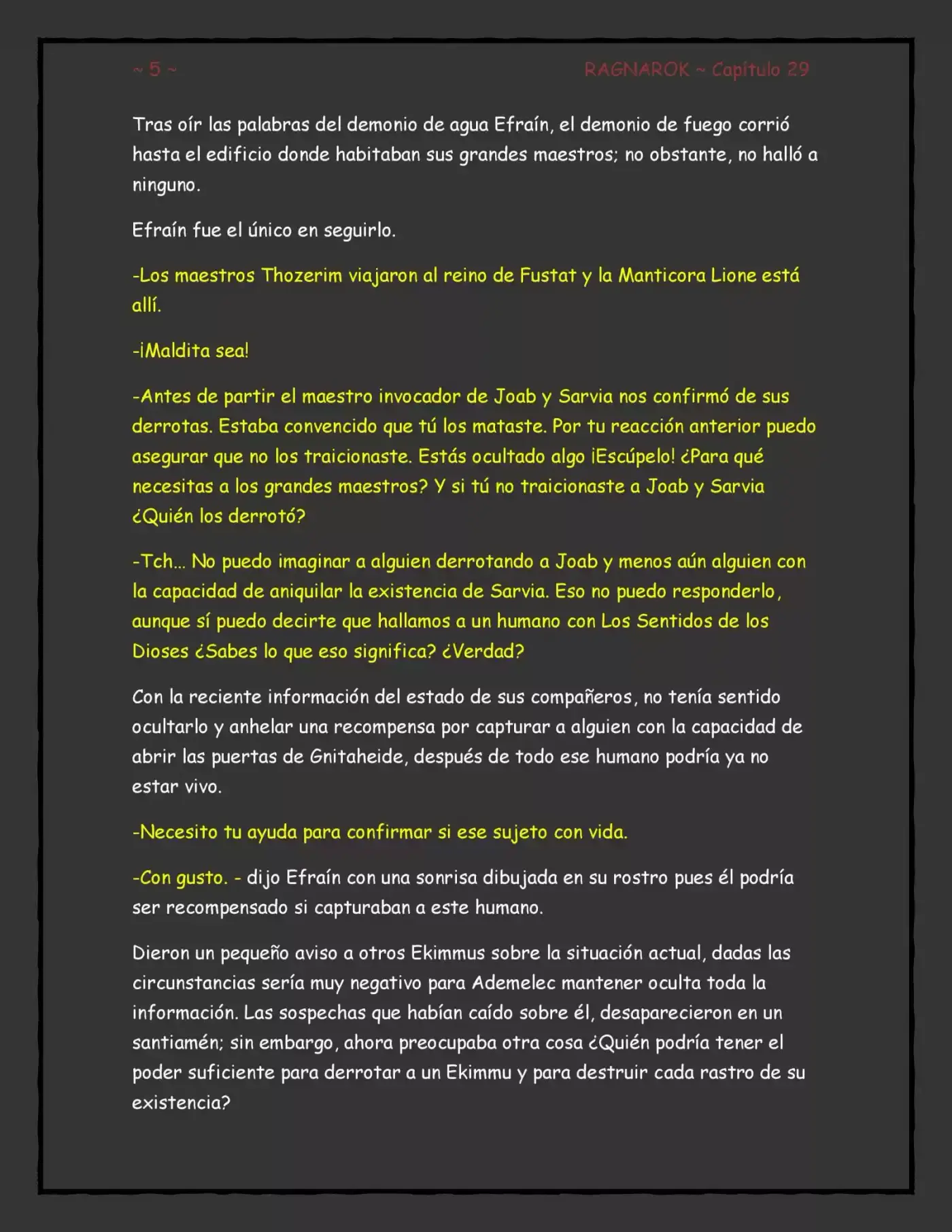 Ragnarok, El Destino De Los Dioses (Novela) - Capítulo 29 - Página 5 - LectorTMOo