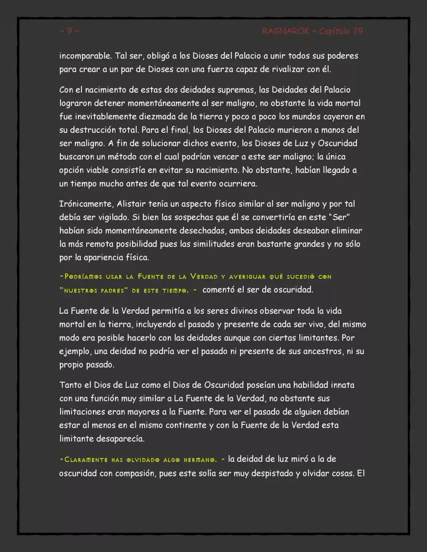 Ragnarok, El Destino De Los Dioses (Novela) - Capítulo 29 - Página 9 - LectorTMOo