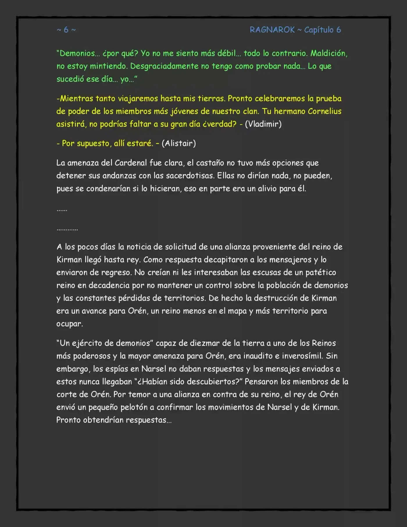 Ragnarok, El Destino De Los Dioses (Novela) - Capítulo 6 - Página 6 - LectorTMOo