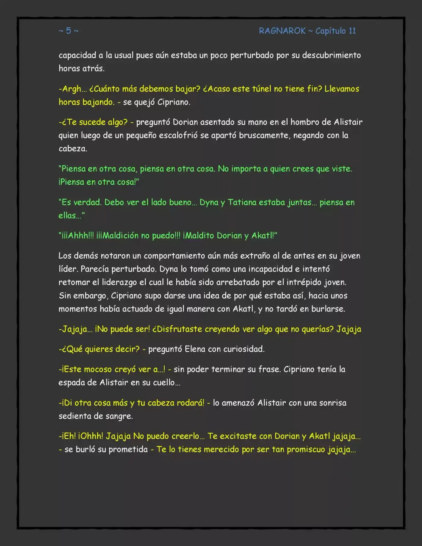 RAGNAROK (Novela) - Capítulo 11 - Página 5 - LectorTMOo