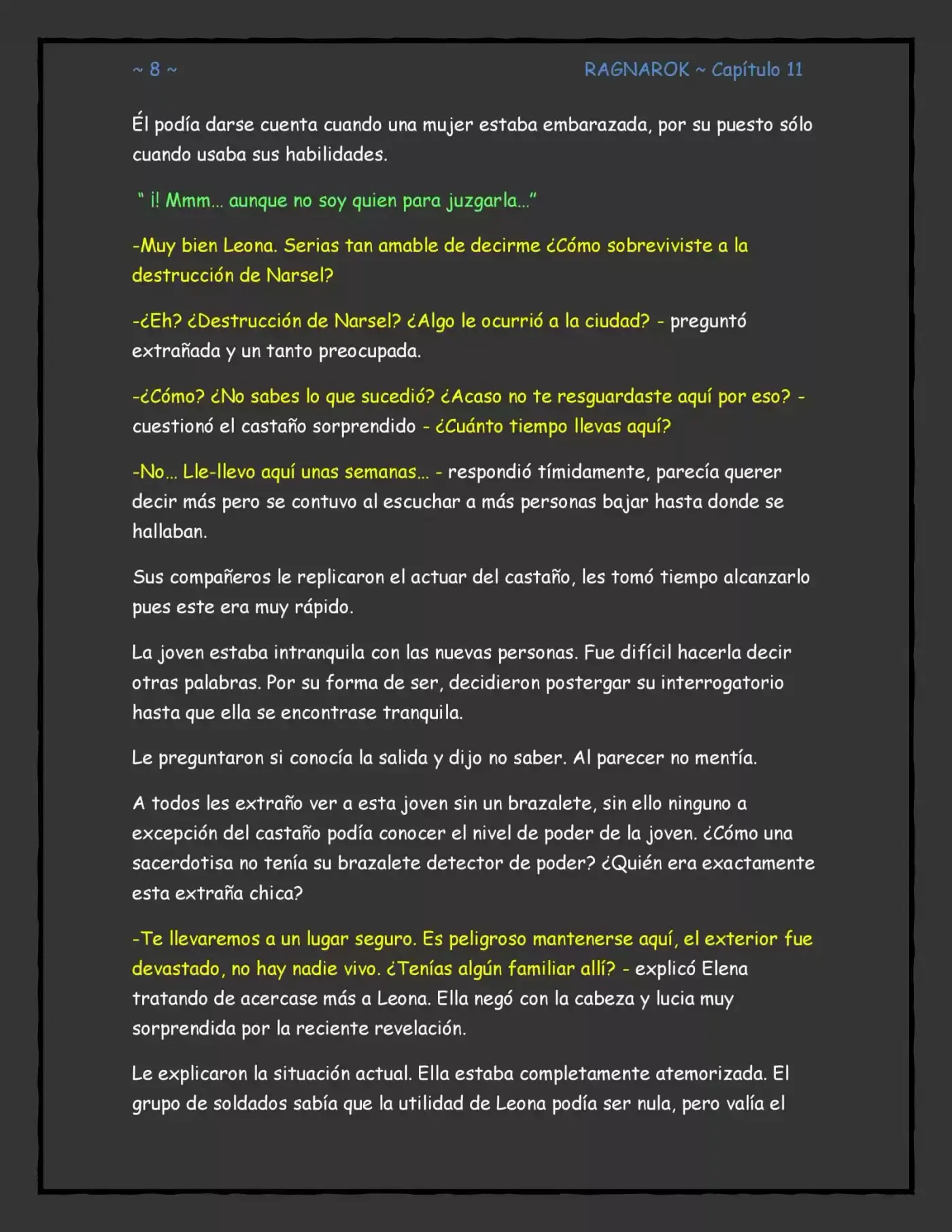 RAGNAROK (Novela) - Capítulo 11 - Página 8 - LectorTMOo