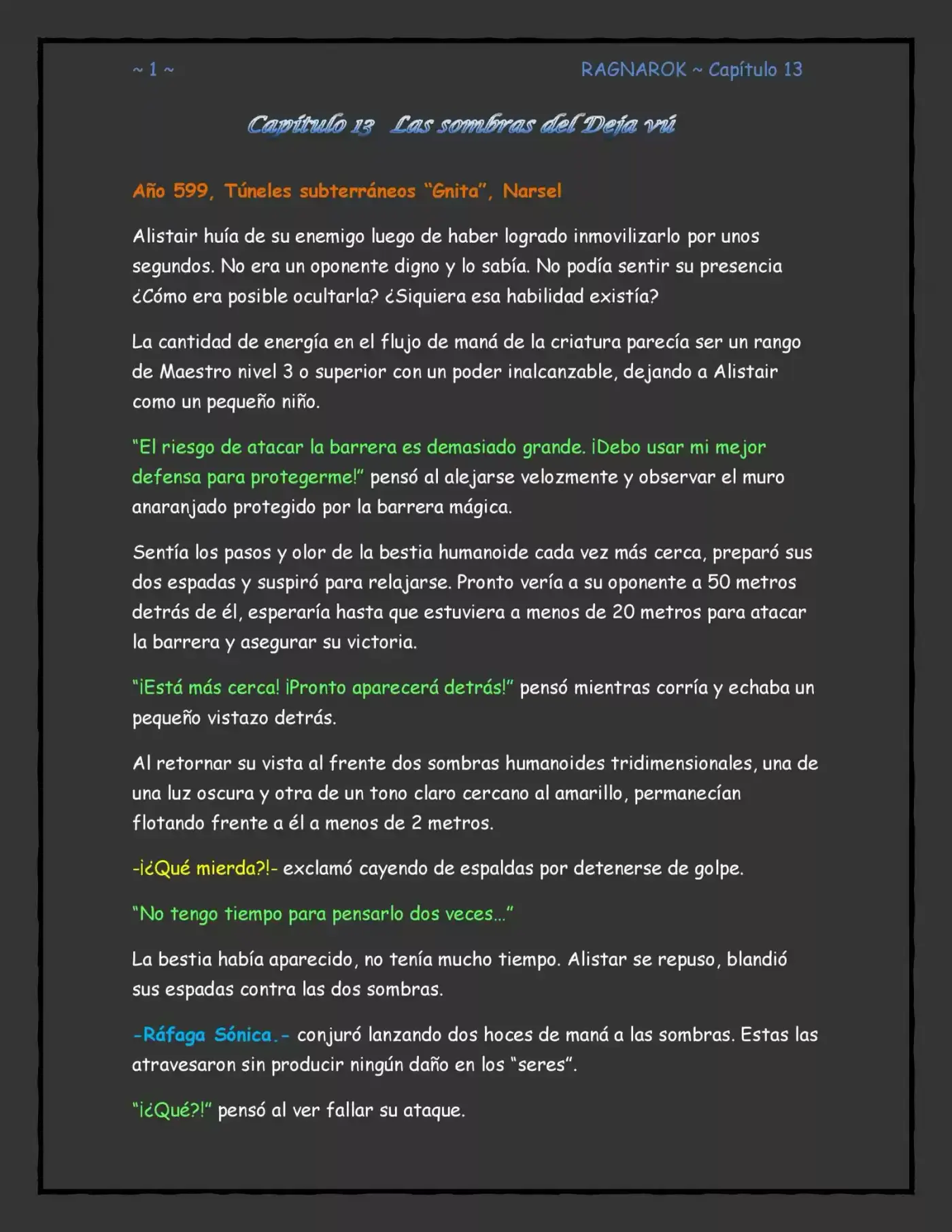 RAGNAROK (Novela) - Capítulo 13 - Página 1 - LectorTMOo