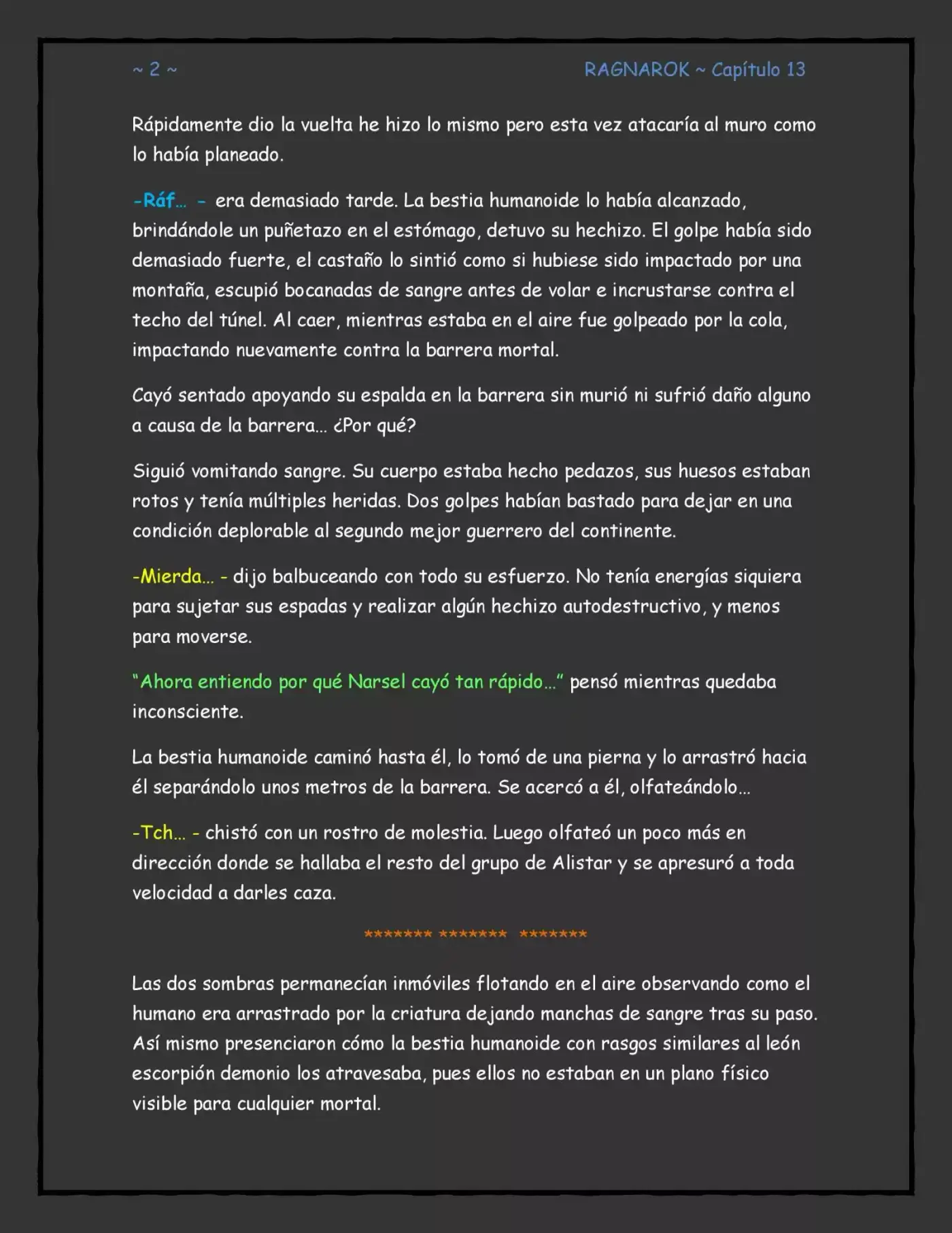 RAGNAROK (Novela) - Capítulo 13 - Página 2 - LectorTMOo