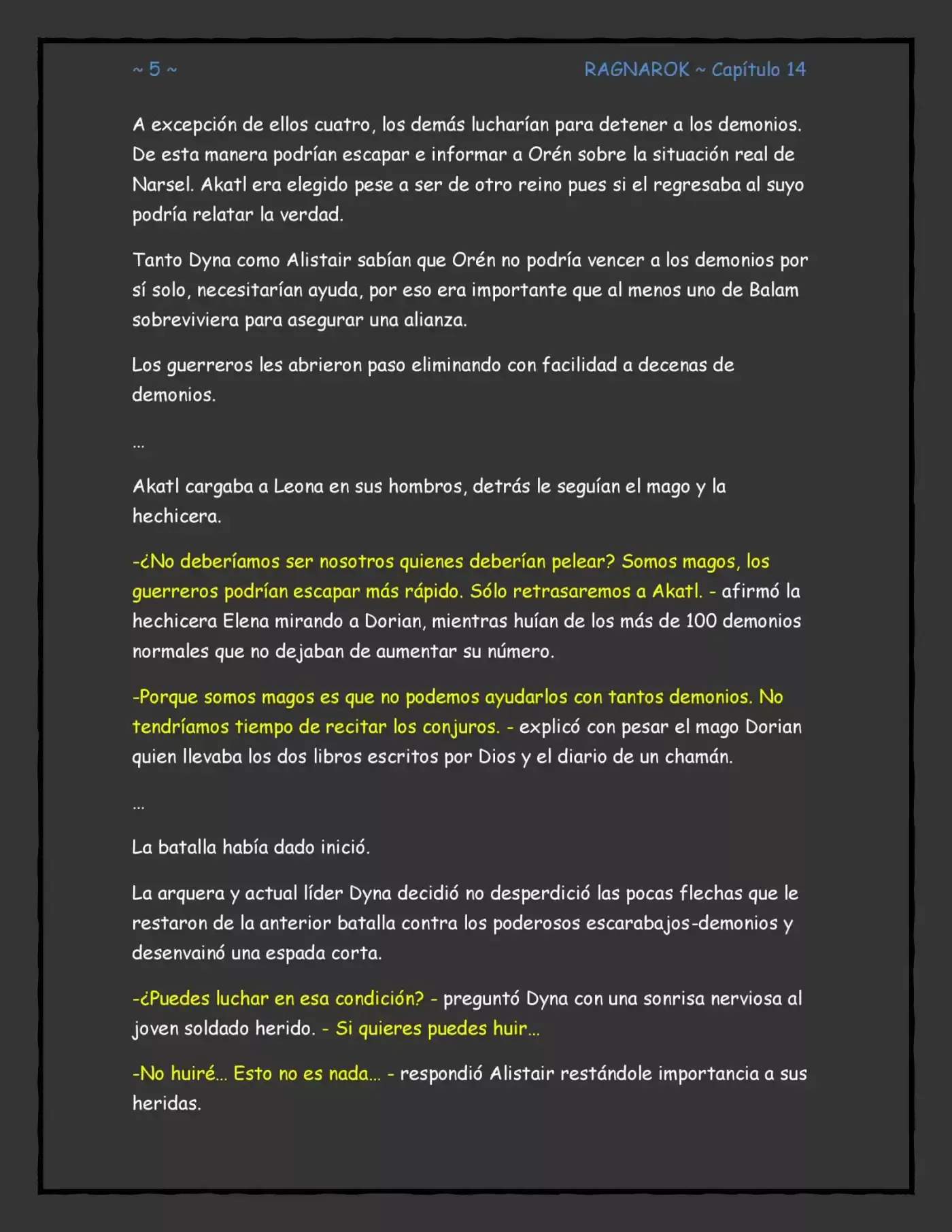 RAGNAROK (Novela) - Capítulo 14 - Página 5 - LectorTMOo