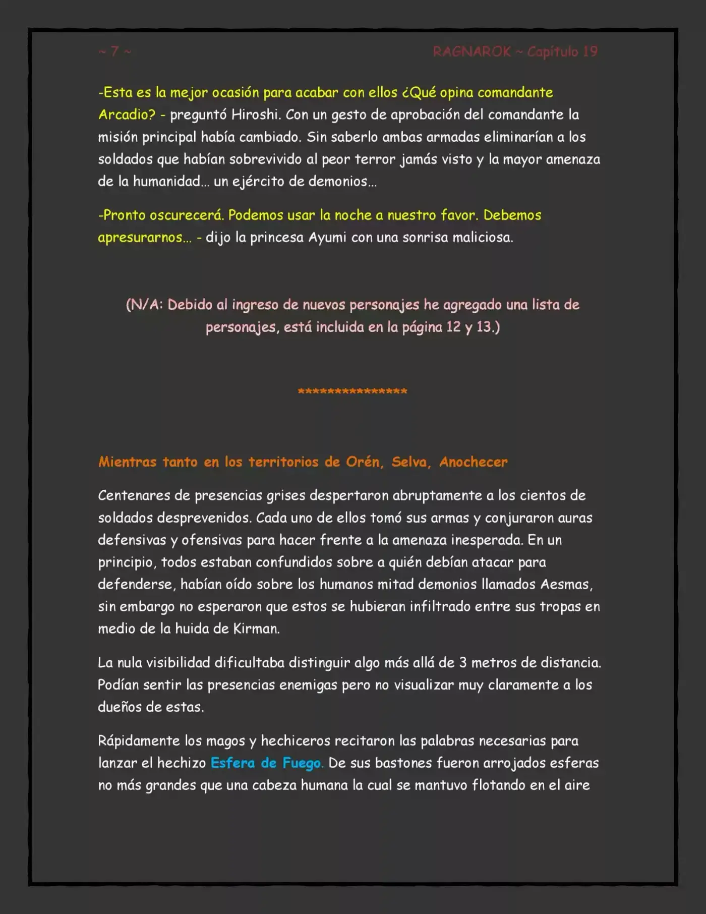RAGNAROK (Novela) - Capítulo 19 - Página 7 - LectorTMOo