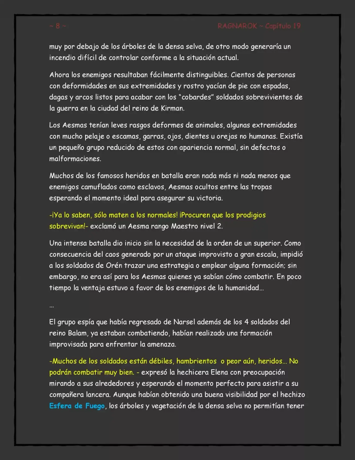 RAGNAROK (Novela) - Capítulo 19 - Página 8 - LectorTMOo