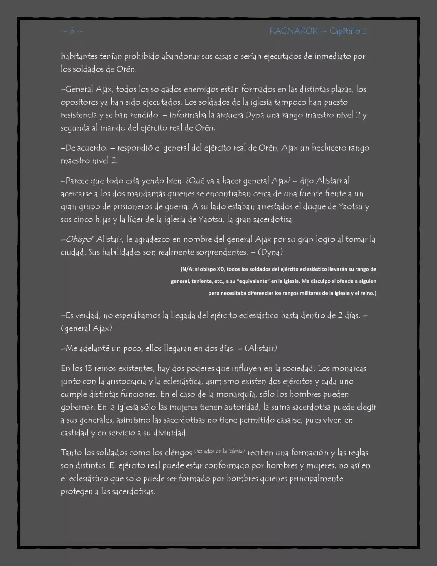 RAGNAROK (Novela) - Capítulo 2 - Página 5 - LectorTMOo