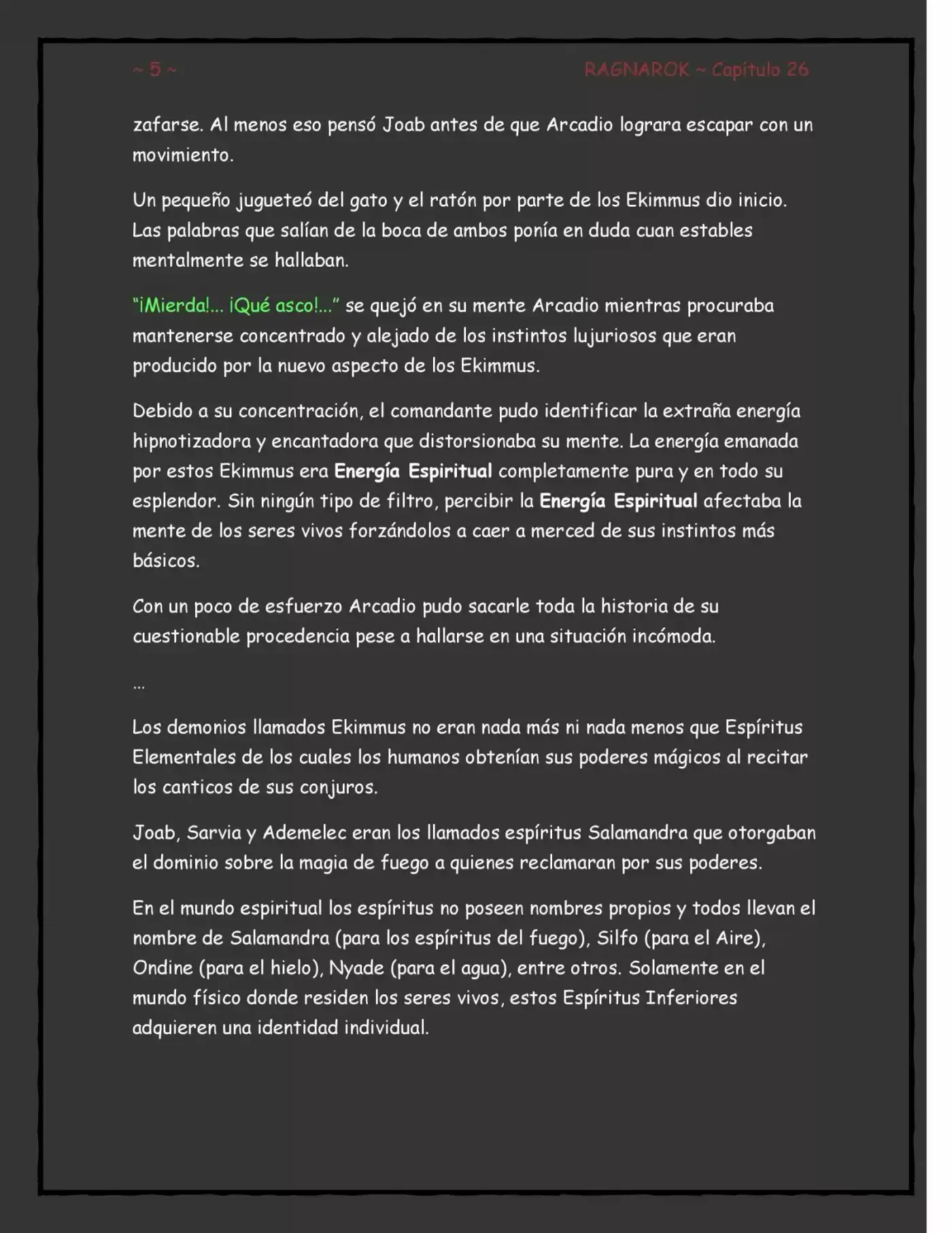 RAGNAROK (Novela) - Capítulo 26 - Página 5 - LectorTMOo