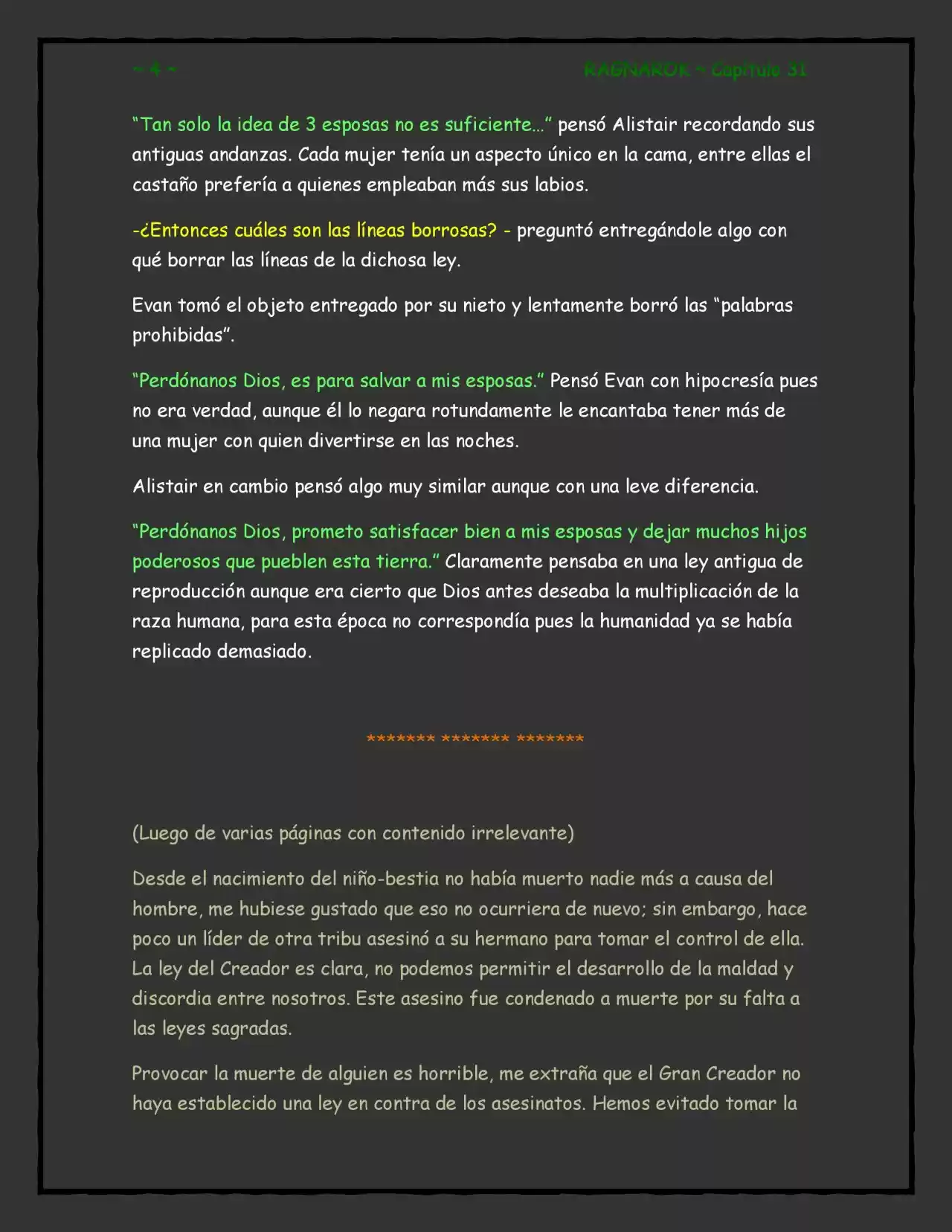 RAGNAROK (Novela) - Capítulo 31 - Página 4 - LectorTMOo