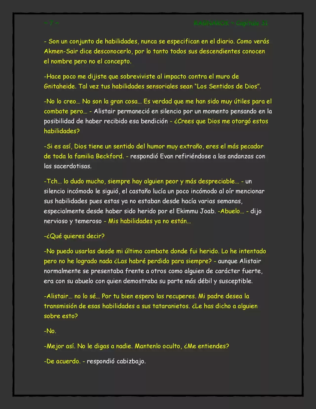 RAGNAROK (Novela) - Capítulo 31 - Página 7 - LectorTMOo