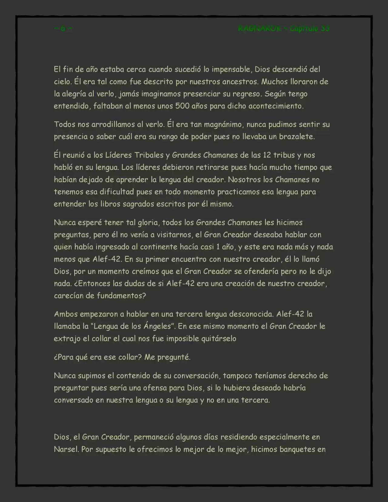 RAGNAROK (Novela) - Capítulo 33 - Página 6 - LectorTMOo