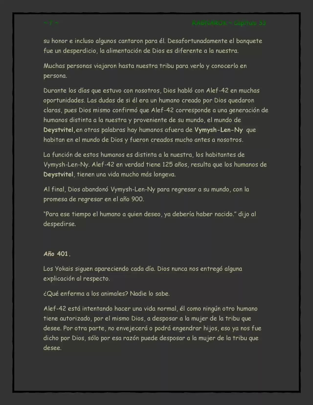 RAGNAROK (Novela) - Capítulo 33 - Página 7 - LectorTMOo