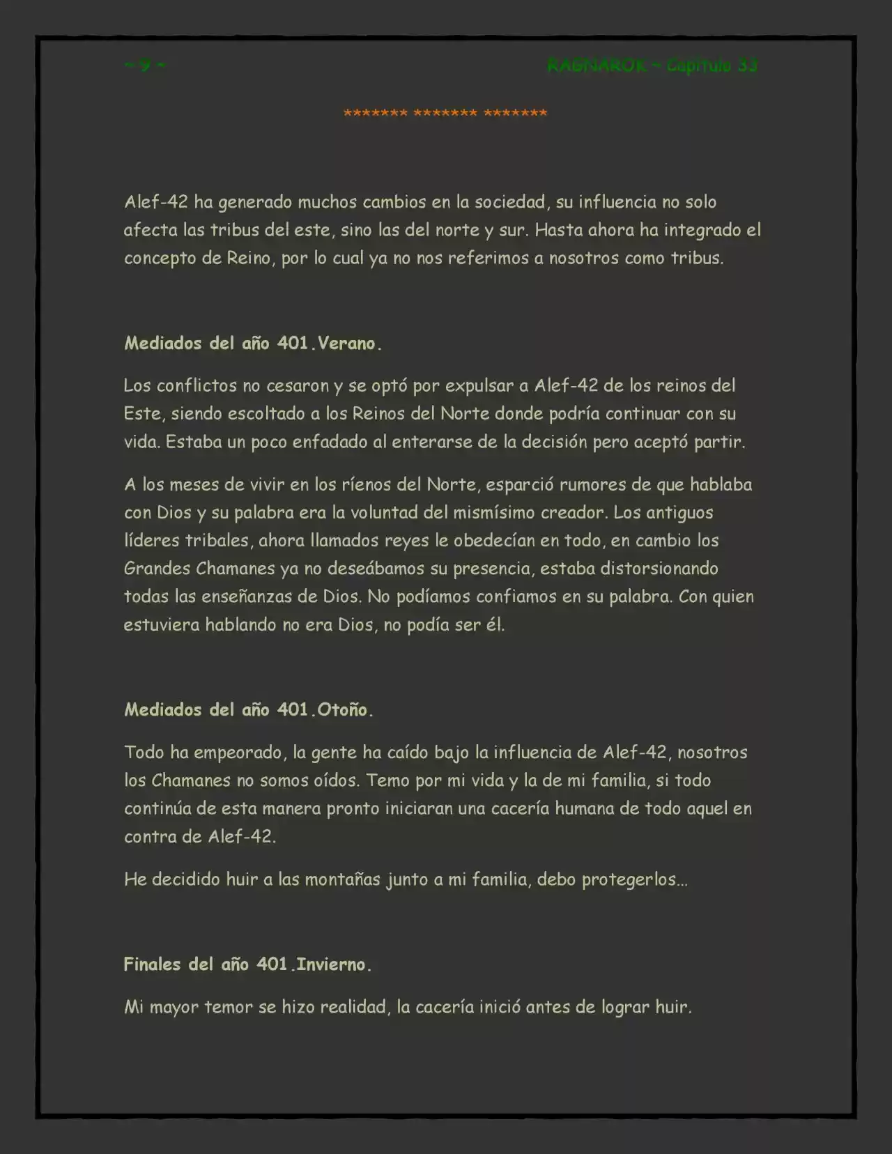 RAGNAROK (Novela) - Capítulo 33 - Página 9 - LectorTMOo